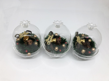 Dackel in zarter Glasglosche